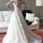 Timeless Off-Shoulder A-Line Wedding Dress with Sleeves