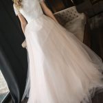 Short-Sleeved Tulle A-Line Beach Wedding Dress