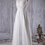 Budget-friendly A-line Chiffon Wedding Dress