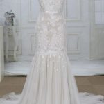 Exquisite Applique Tulle Mermaid Wedding Gown