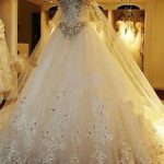 Classic Sweetheart Applique Crystal Beaded A-line Bridal Gown
