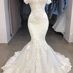 Enchanting Sweetheart Appliqued Mermaid Wedding Dress