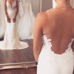 Lovely Sleeveless Beach Mermaid Wedding Dress with Applique