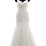 Enchanting Spaghetti Strap Mermaid Wedding Dress with Applique