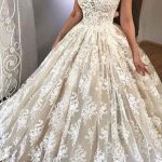 Chic Ball Gown Off Shoulder Sweetheart Floor-Length Lace Bridal Wedding Dress