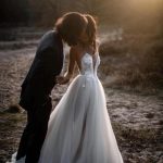 Gorgeous Beach Bohemian Lace Tulle Backless Wedding Dresses