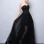 Elegant V-Neck Long Sleeves Ball Gown Black Wedding Dress