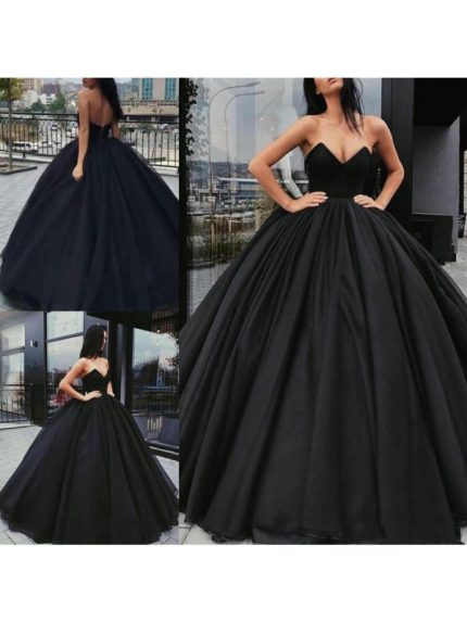Graceful Blue Prom Wedding Dress with Handmade Flowers and Beads