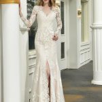 Stunning V-Neck Sleeveless Lace Bridal Gown with Train for Boho Weddings