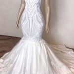 Strapless Appliques Mermaid Wedding Dress with an Amazing Design