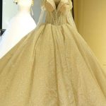 Graceful Long Sleeve Lace-Up Tulle Ball Gown Wedding Dress