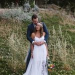 Casual Boho Lace Beach Wedding Dress with Spaghetti Straps