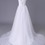 Illusion Lace A-Line Wedding Dress with a Chic and Elegant Look