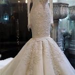 Lace Bridal Gowns with Long Sleeves and Mermaid Silhouette