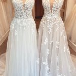 Gorgeous Open Back Wedding Dress with Sweetheart Neckline and Applique Lace