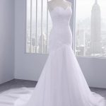Sparkling Wedding Dress with Sleeveless Sheer Tulle and Beading Appliques