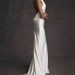 Elegant Mermaid Wedding Dress with High Neckline and Backless Design