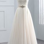 Elegant A-Line Wedding Dress with Cap Sleeves Lace and Tulle