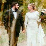 Mermaid Wedding Dresses with Covered Button Closure and Long Sleeves