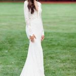 Long Sleeve Lace Wedding Dress with Backless DesignElegant Mermaid Silhouette