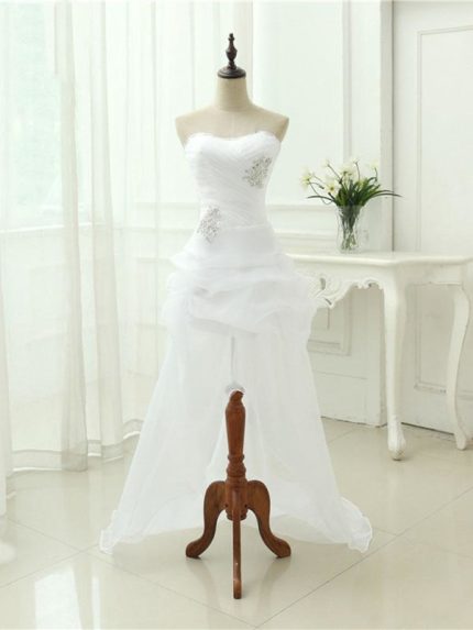 Crystal Tulle Wedding Dresses with Elegant Off-the-Shoulder Neckline