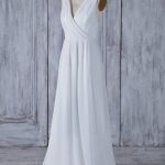 A-Line Wedding Dress with Ruffle and Elegant Chiffon Fabric