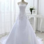 Mermaid A-Line Wedding Dresses with Elegant Sweetheart Lace-Up Style