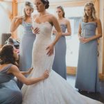 Sleeveless Ivory Wedding Dress with Trumpet/Mermaid Silhouette and Elegant Sweep Train