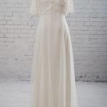 Graceful V-Neck Tulle A-Line Wedding Dress with Empire Waist