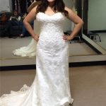 Sleeveless Lace Mermaid Wedding Dresses with Gentle Sweetheart Neckline