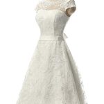 Covered Button Ribbon Wedding Dresses with Glamorous Cap Sleeves