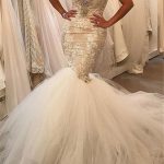Wholesale Wedding Dresses with Sweetheart Crystal Bridal GownsGlamorous Fit and Flare Style