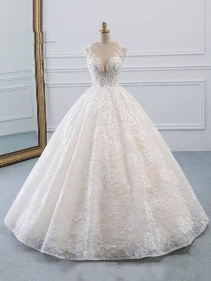 Beautiful Ball Gown Wedding Dresses with Glamorous Lace and Tulle