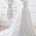 Stunning 2-in-1 Wedding Dresses with Removable Skirt and Detachable Skirts for a Gorgeous Style