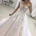 Graceful A-Line Sweetheart Tulle Lace Wedding Dressa Gorgeous Style