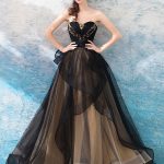 Exquisite Gothic Sweep Bridal Dress with Princess Silhouette and Pleated Tulle