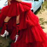 Beautiful Tulle Wedding Dresses with High-Low Hem V-Neckline and Spaghetti Straps