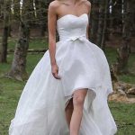 Gorgeous Sweetheart Beach Boho Wedding Dress with High-Low Hem