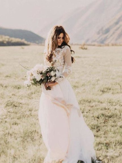 Hot Sale Boho Wedding Dresses with Long Sleeves for a Stylish Look