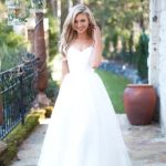 Beautiful Tulle Spaghetti Straps Wedding Dress for a Hot Summer Beach Wedding
