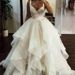 Chic Formal Dresses with Ball Gown Style and Lace Straps