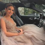 Tulle Lace Wedding Dress with Fur Tulle Sweet Cape and V Neck in Long A-Line Style