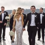 V-neck Spaghetti Straps Mermaid Jewel Wedding Dress