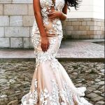 Appliques Lace Backless Off-the-Shoulder Wedding Dress