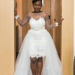 Silver High Neck Lace Mermaid Luxurious Wedding Dresses Long Sleeves