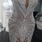 Crystals Mermaid Wedding Dresses with Luxurious V-Neck and Backless Style Champagne Bridal Gowns