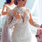 Mermaid Spring Wedding Dress with Luxurious Sweetheart Lace Tulle