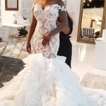 Tulle Wedding Dresses with Delicate Bridal Gowns Long Sleeves Lace Appliques