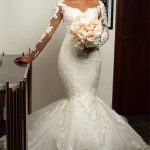 Wedding Dresses with Sleeves Modern Plus Size Bridal Gowns Online Lace Appliques