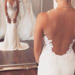 Sleeveless Lace Mermaid Beach Wedding Gowns Wedding Dress